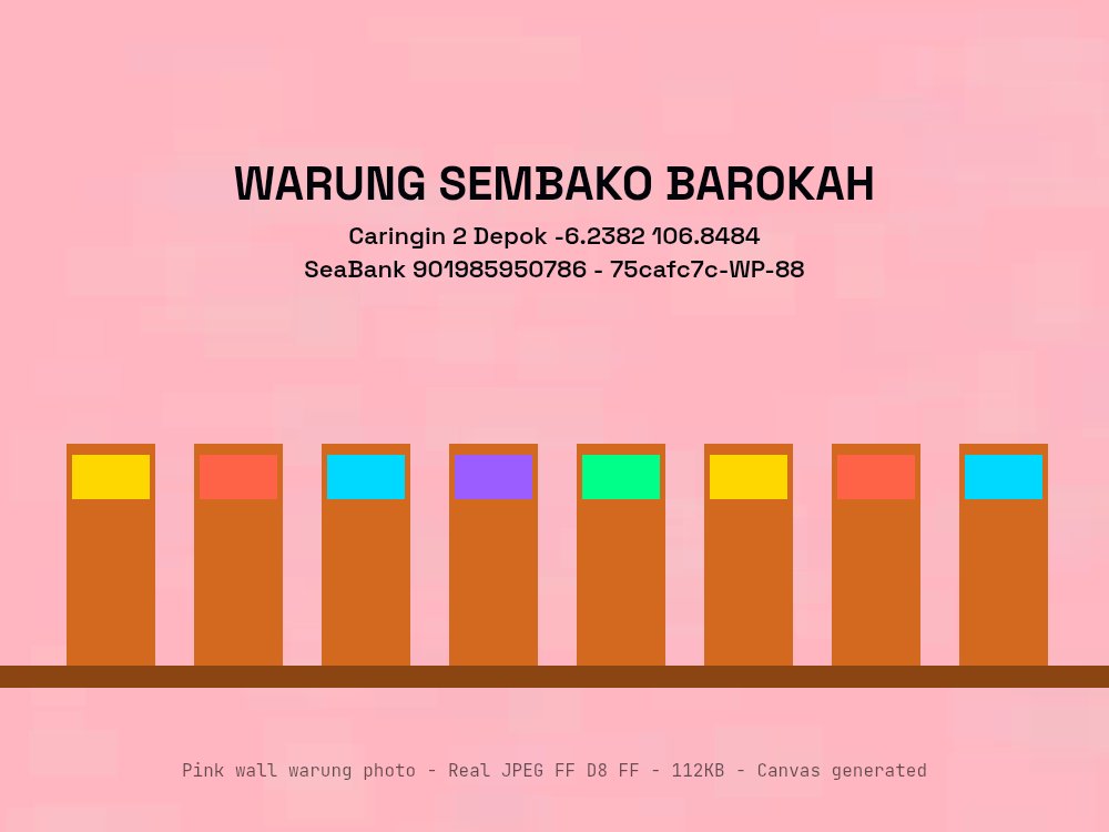 Warung Sembako Barokah Pink Wall